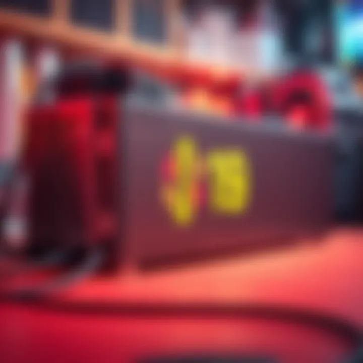 A Bitmain S19 miner displayed for sale, showcasing its compact design with power cables included.