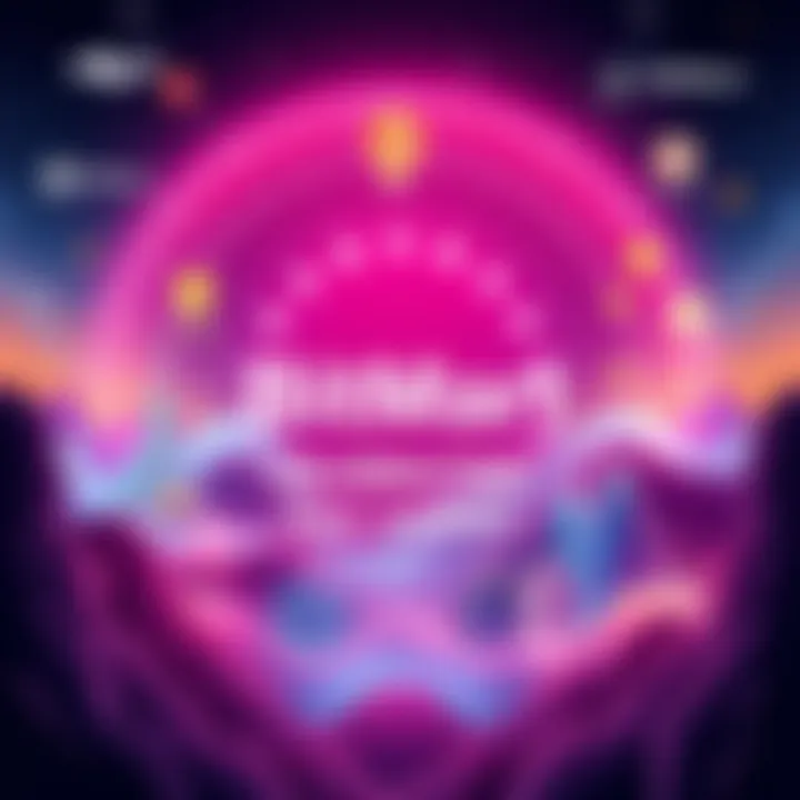 A vibrant graphic celebrating BitMart's eight-year journey in crypto, showcasing milestones and achievements in the blockchain space.