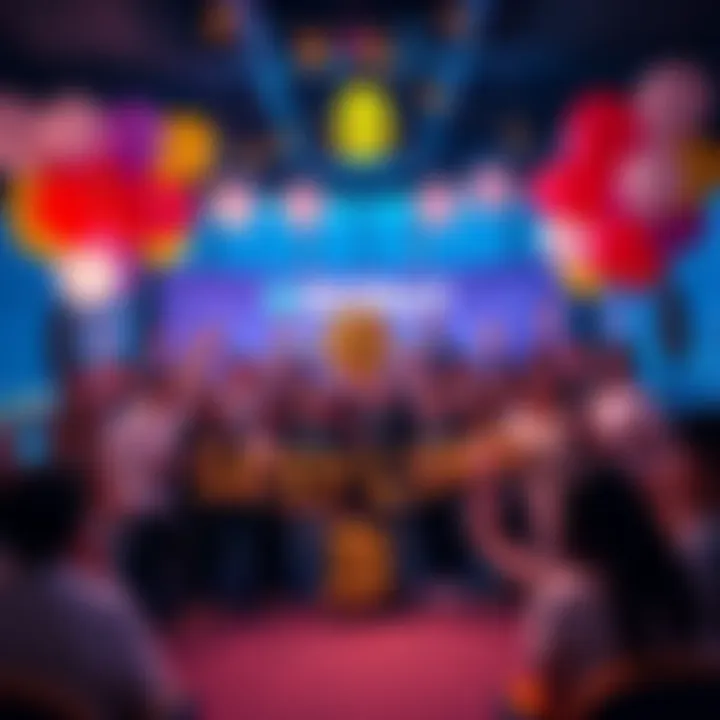 BitMart 8th Anniversary Celebration BitMart team and community members celebrating 8 years in cryptocurrency with balloons and banners.