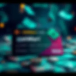 A BitMart Card showing cashback offers with money symbols in the background