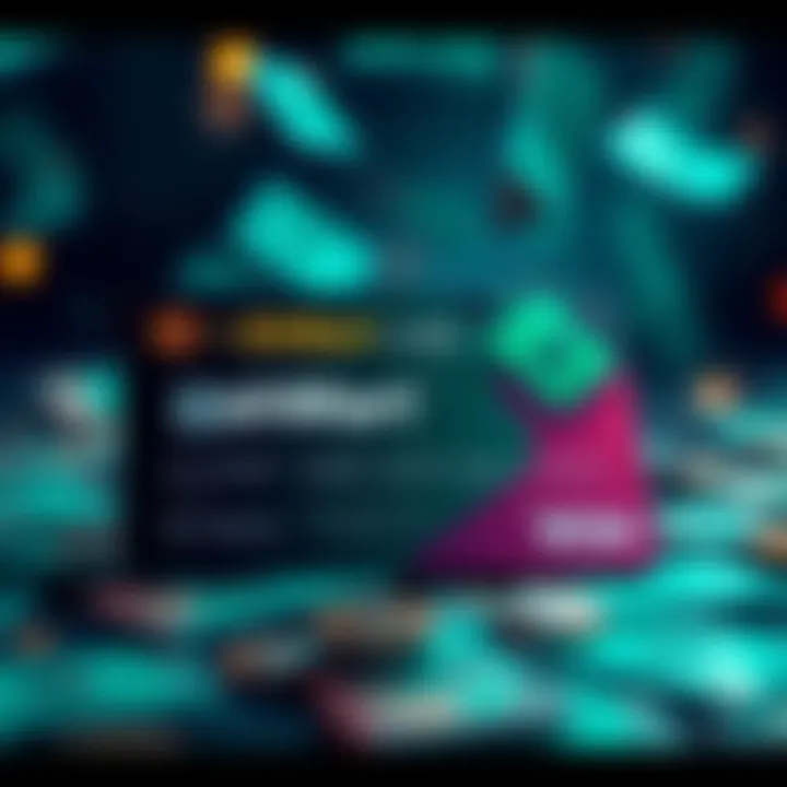 A BitMart Card showing cashback offers with money symbols in the background