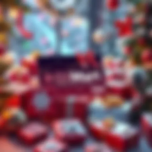 BitMart Card for Christmas Shopping A festive holiday scene featuring a BitMart card surrounded by Christmas gifts and decorations