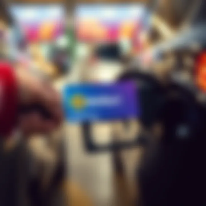 A person fills their car's gas tank while holding a BitMartCard, showcasing cashback rewards for fuel purchases