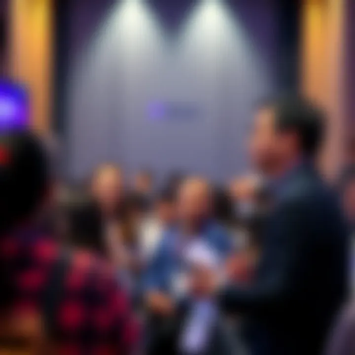 Nenter Chow, CEO of BitMart, speaks at HKUST about his Web3 career journey, surrounded by enthusiastic attendees.