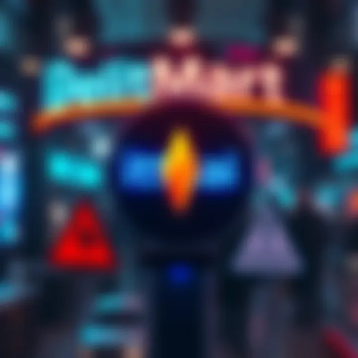 Graphic showing BitMart logo with KABOSU symbol and a warning sign about delisting