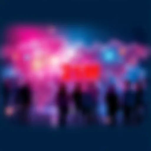 A visual representation of traders connecting globally with BitMart, featuring people engaging and sharing ideas around a digital map