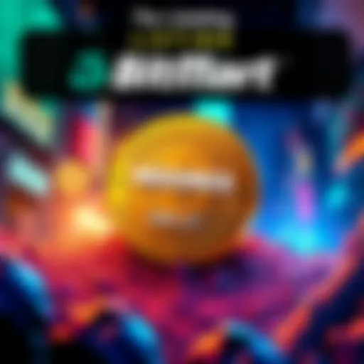 BitMart logo with a graphic of Memes Will Continue (MEMES) coin and date of listing.