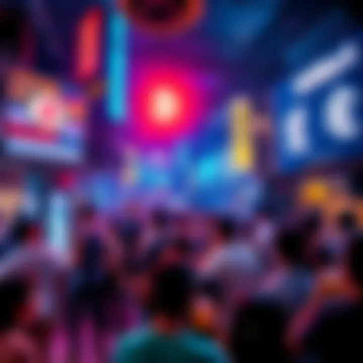 Crowd enjoying drinks and music at BitMart's party in Lan Kwai Fong, Hong Kong