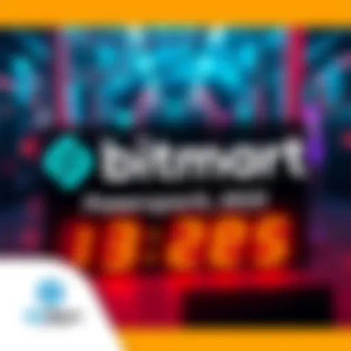 Graphic showing the BitMart logo with Powerspark (POSK) on a countdown to listing date