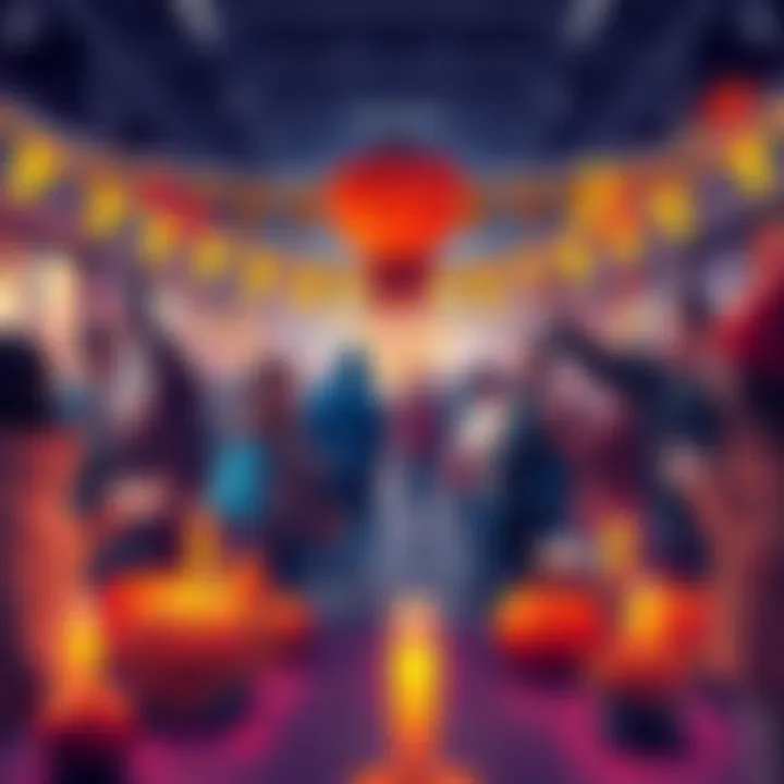 People celebrating Thanksgiving and Black Friday with festive decorations and prizes from Bitmart