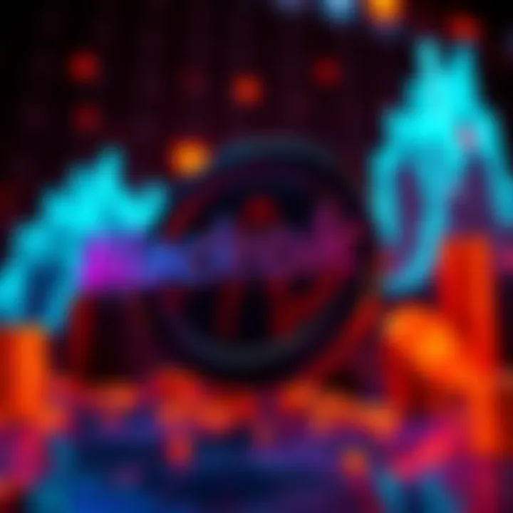 BlackRock logo with a visual of falling cryptocurrency values