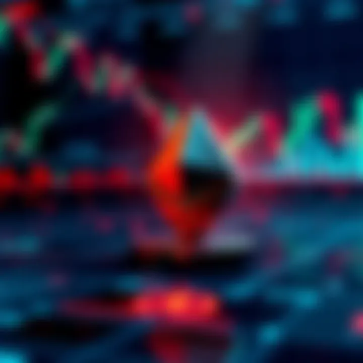 BlackRock Ethereum ETF A representation of BlackRock's new Ethereum ETF featuring the Ethereum logo and symbols of staking with financial graphs in the background.