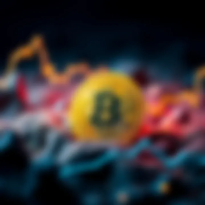 A depiction of Blackrock's logo alongside a Bitcoin symbol, representing their recent investments in cryptocurrency while showing confidence in market stability.