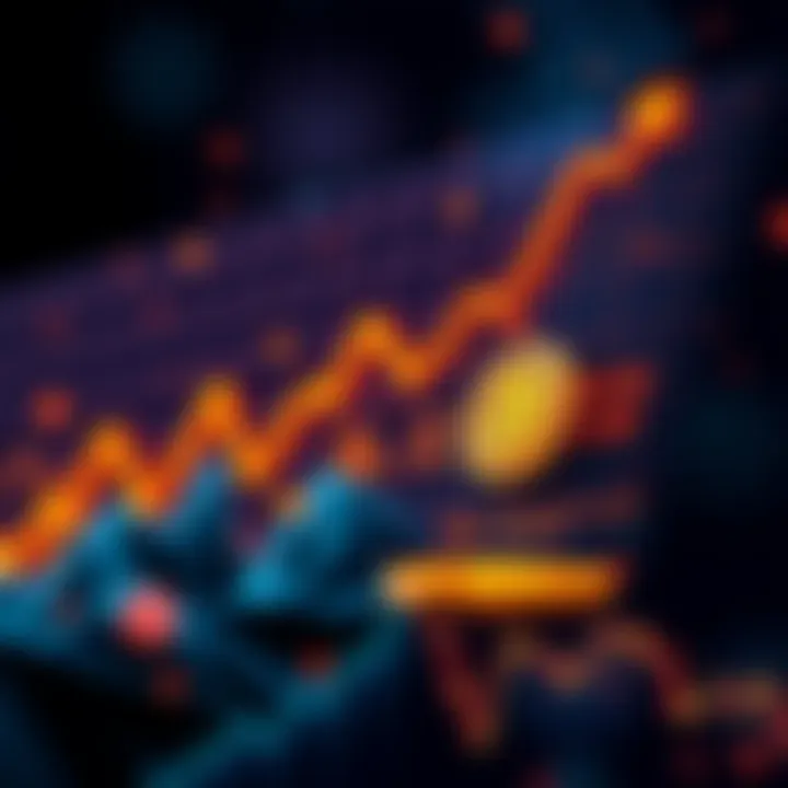 Graph showing an increase in BlackRock's bitcoin holdings, symbolizing growing institutional confidence in cryptocurrency.