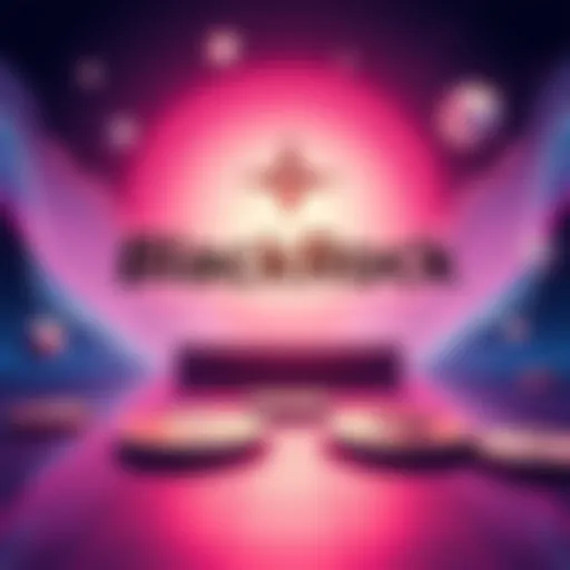 An illustration showing BlackRock's logo alongside Cardano's logo and images of digital tokens