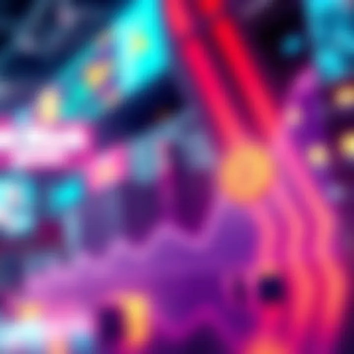 Illustration showing a graph with a downward trend representing workforce cuts, alongside symbols of Bitcoin to indicate market speculation.