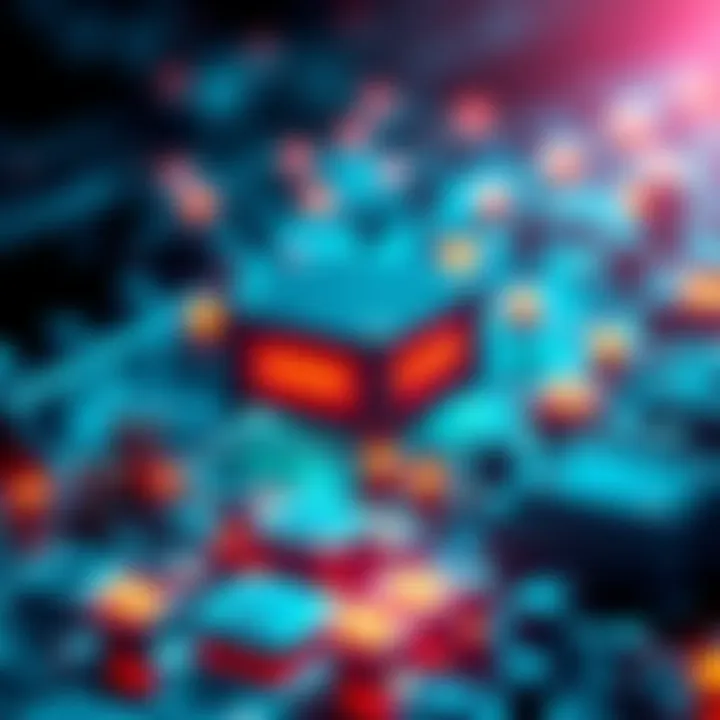 A visual representation of blockchain technology with a focus on layer 1 architecture, showing interconnected blocks and nodes without additional layers.