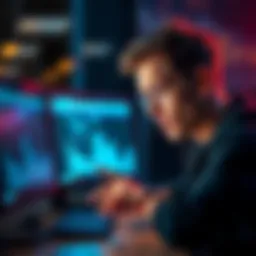 A frustrated person looking at their computer screen, indicating issues with accessing locked funds on Blockchain.com