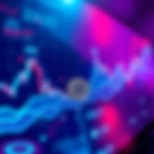 Graph showing BNB's 4% price drop amidst market volatility with falling trend lines