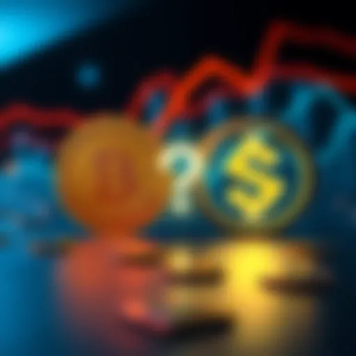A visual showing the logos of $BNB and $CRO with a question mark, symbolizing the debate over their value and legitimacy.