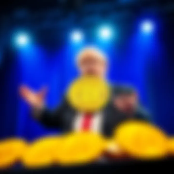 Boris Johnson giving a speech on stage, discussing Bitcoin and its implications, with a focus on cryptocurrency concerns.