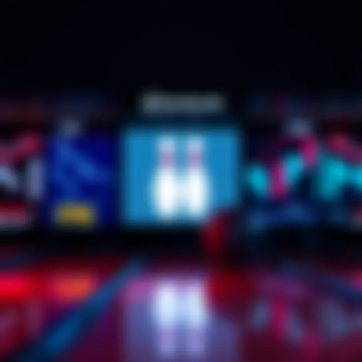 A close-up of a bowling scoreboard displaying a tie between two players.