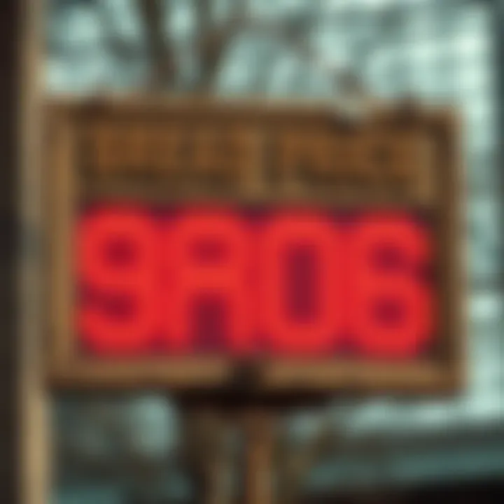 A weathered sign displaying the high price of bread during the Great Depression era, symbolizing economic struggles.