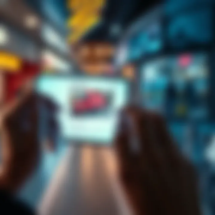 A frustrated person looking at a non-functional DoorDash ad on their smartphone, illustrating the issue of ineffective advertisements.