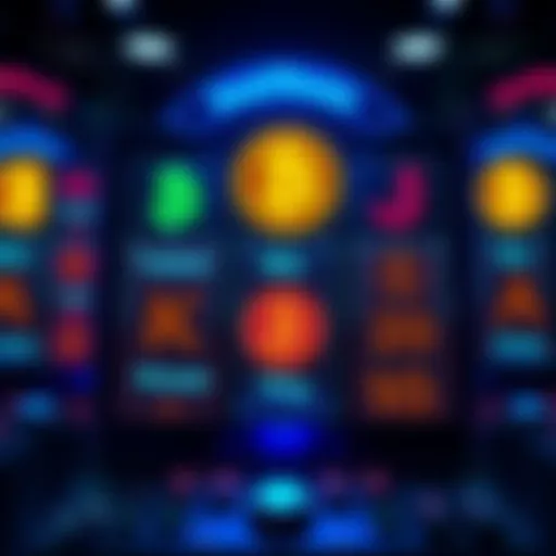 A digital slot machine displaying BTC symbols and seed phrases, representing cryptocurrency opportunities.