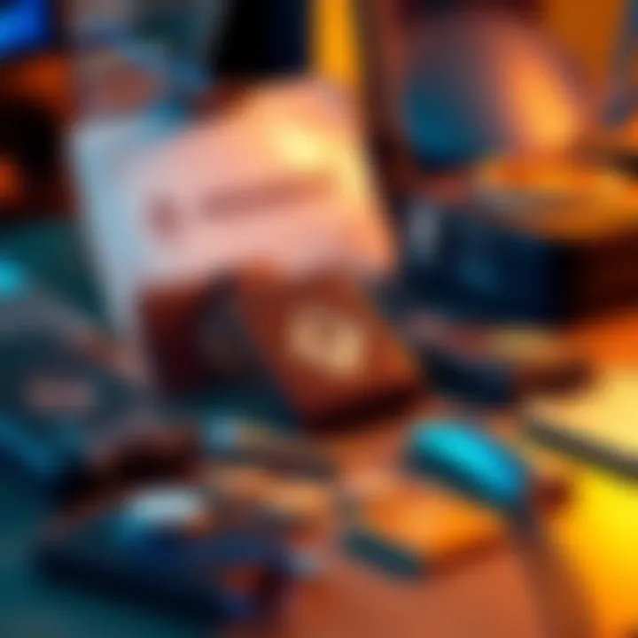 A collection of budget hardware wallets for safely storing Monero coins, featuring various types and brands on a desk