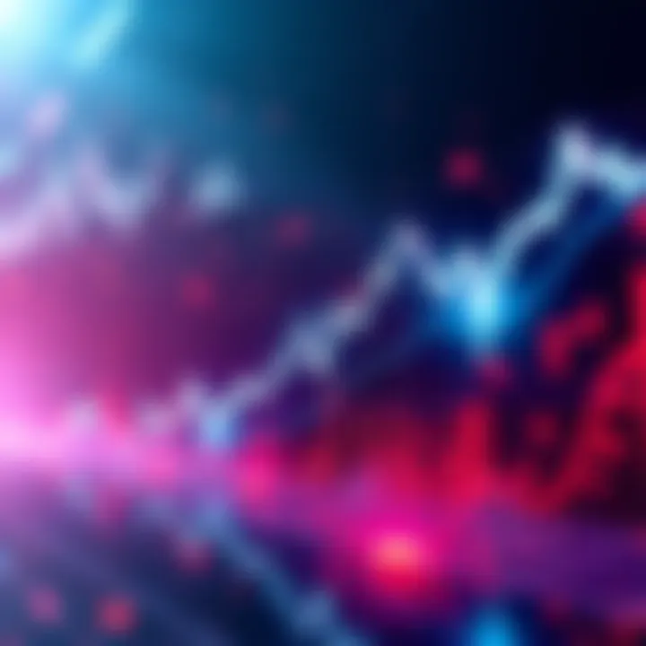 Graph showing upward trend in cryptocurrency market with focus on XLM