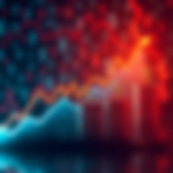 Bull Market Prediction A chart showing a rising trend line with dollar signs and a backdrop of currency symbols, symbolizing potential economic growth.