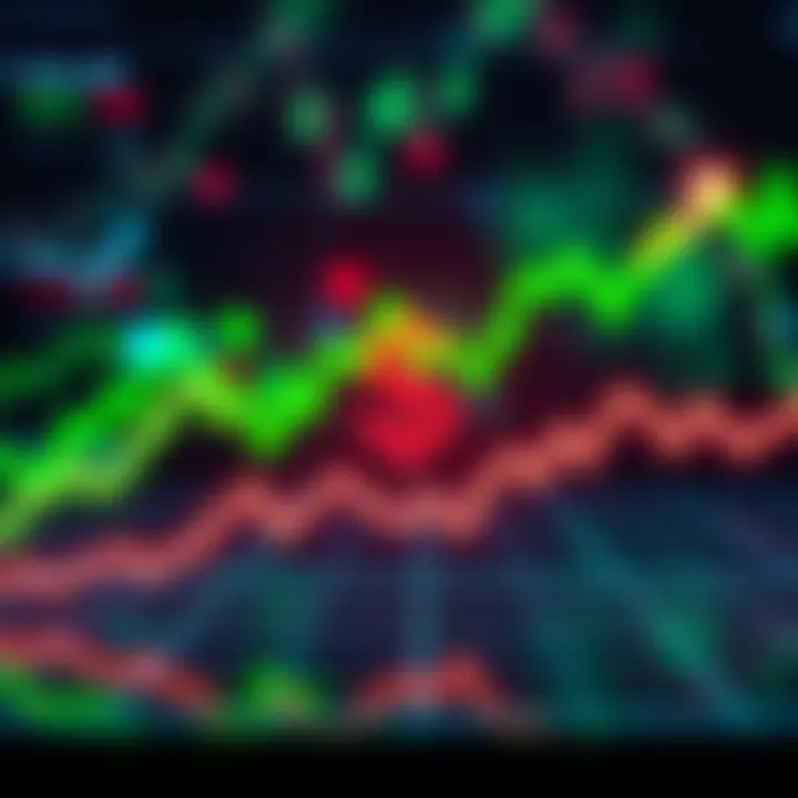 Graph showing an upward trend in stock prices with a dollar sign overlay, indicating potential higher entry points for investors using Dollar Cost Averaging.