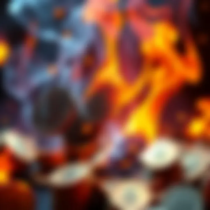 Visual representation of $SWEAT tokens being burned, showcasing the deflationary strategy in action.