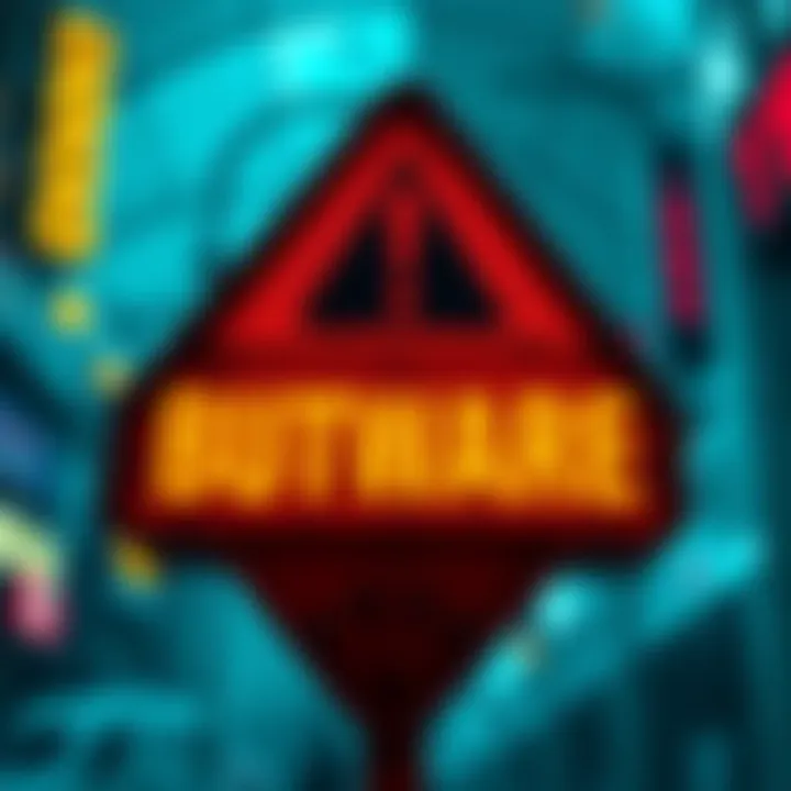 Buttcoin Warning Sign A bold warning sign featuring the word 'Beware' with imagery related to cryptocurrency and market volatility, emphasizing caution for Buttcoin enthusiasts.