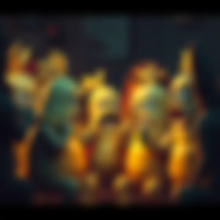A group of Butters in a heated discussion, expressing frustration over c0pe headlines. Some appear angry while others are trying to mediate the situation.