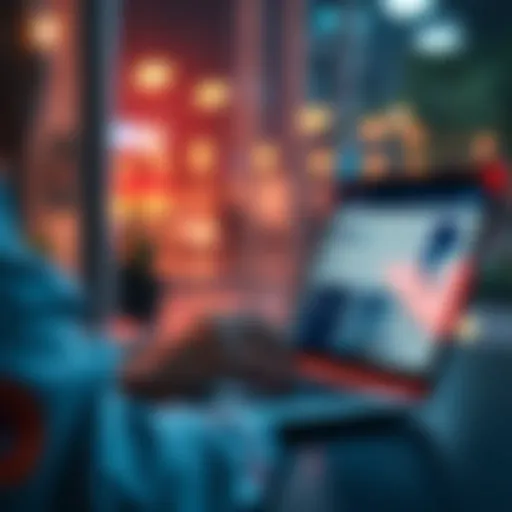 A person using a laptop to purchase ADA using Paypal on a website