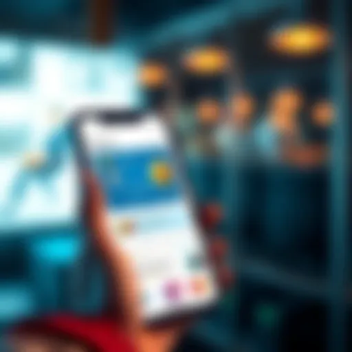 A person holding a debit or credit card with a smartphone displaying a cryptocurrency buying app