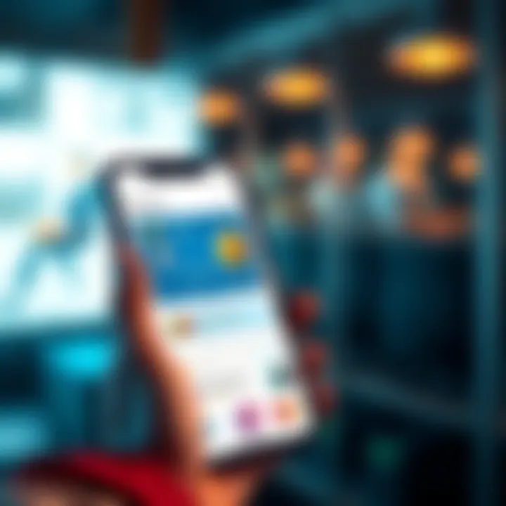 A person holding a debit or credit card with a smartphone displaying a cryptocurrency buying app