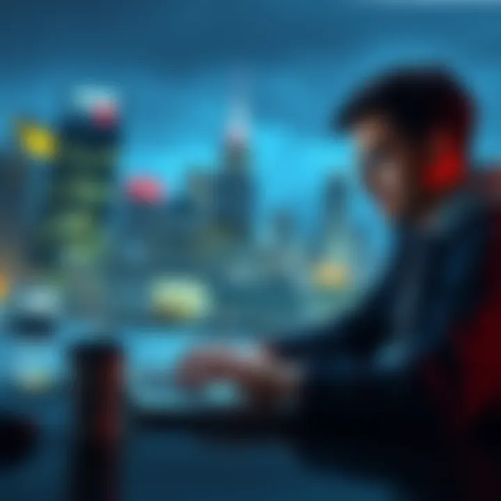 A Canadian person using a laptop to purchase Bitcoin and Ethereum with secure wallet transfers