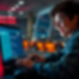 A teenager looking at a laptop screen showing cryptocurrency options, smiling with excitement about buying Ethereum without KYC.