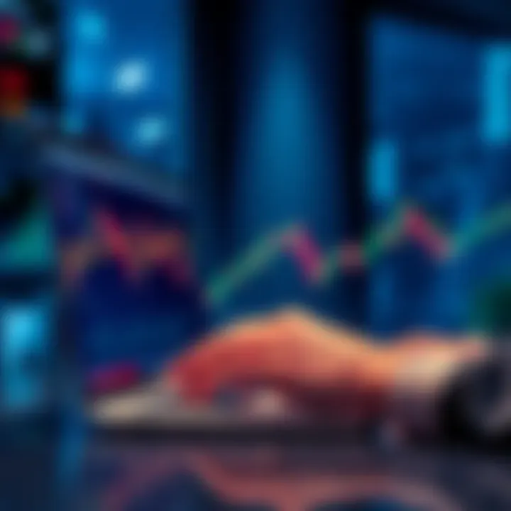 Buying Nano Cryptocurrency Person using a laptop to buy Nano cryptocurrency on a trading platform