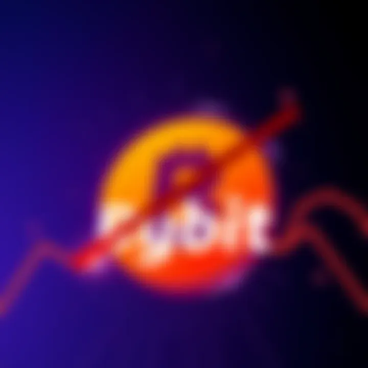 A graphic showing Bybit's logo with the Digibyte logo being crossed out, symbolizing the delisting of the coin from the exchange.