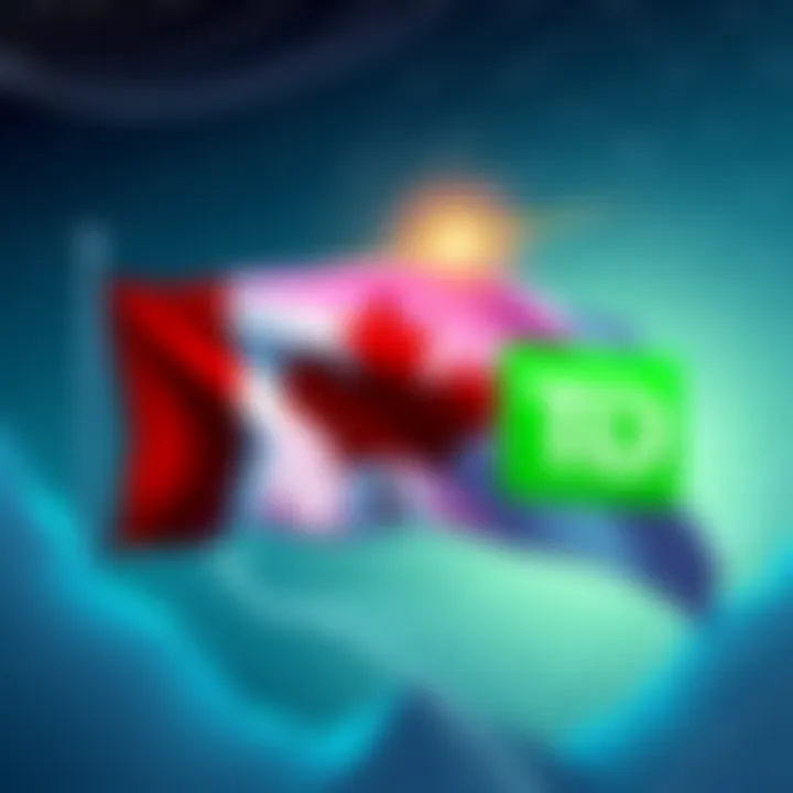 Illustration of the Canadian flag and TD Bank logo, representing their joint bond issuance using Hyperledger technology