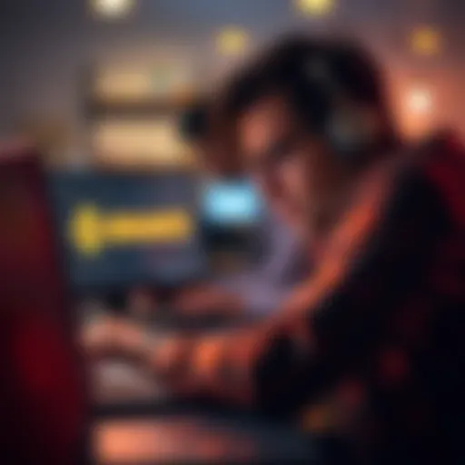 A Canadian individual looking frustrated while trying to retrieve USDT funds from a laptop, with a Binance logo visible on the screen