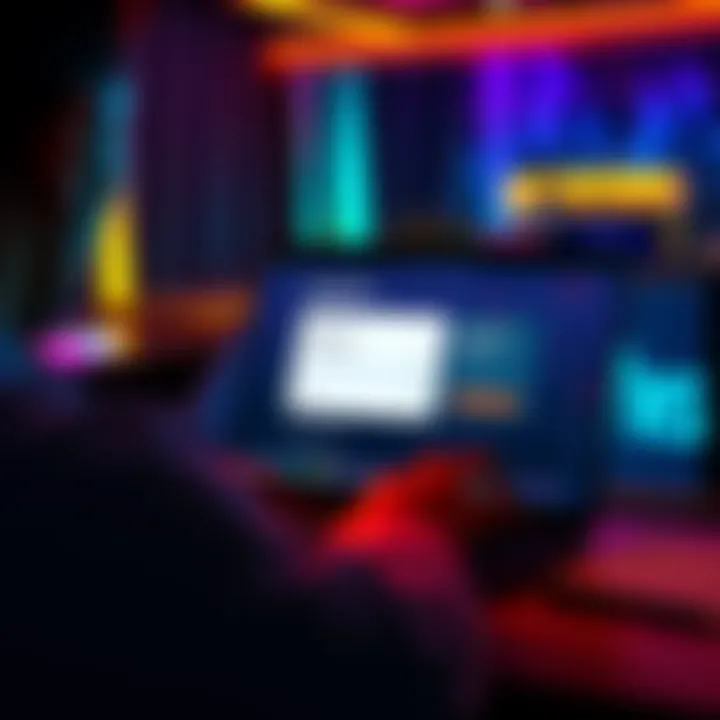 A person looking at a laptop screen showing a cancel subscription page with RevPoints balance displayed.