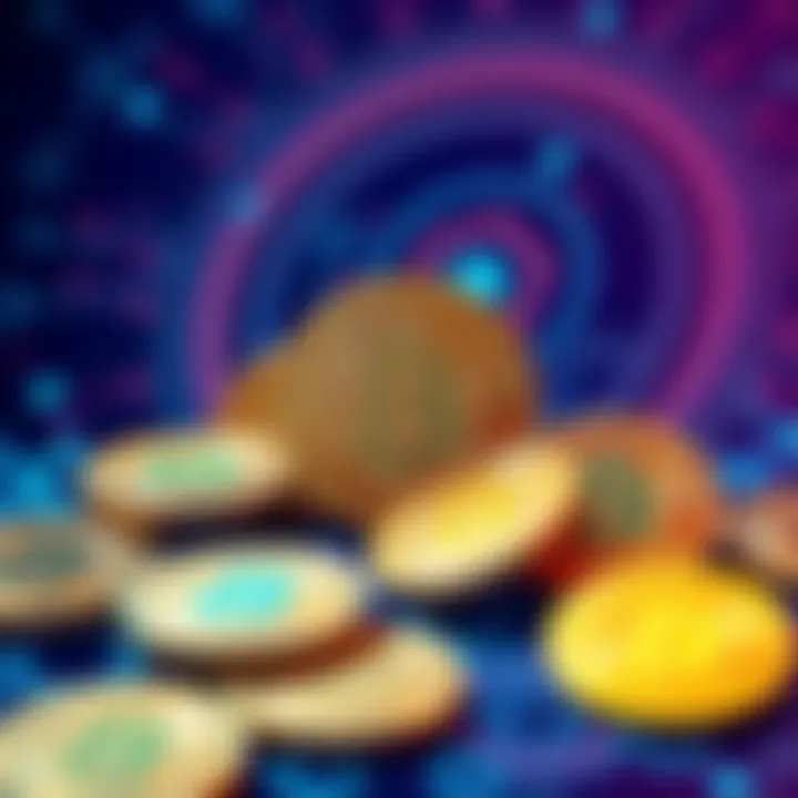 Cango logo with Bitcoin coins and AI technology symbols in the background