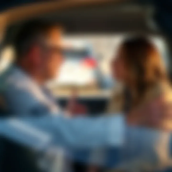 Car accident negotiation Person discussing medical bills and settlement options after a car accident in Maryland