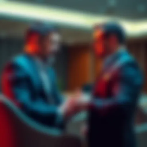 Cardano's CEO highlighting similarities with XRP in a meeting setting