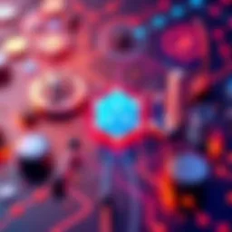 Visual representation of Cardano's major integrations for 2025, featuring blockchain elements and user engagement icons.